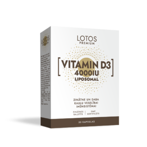 LOTOS Premium Vitamina D3 4000 UI — 30 capsule